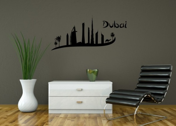 Wandtattoo Skyline Dubai | wandtattooladen.de