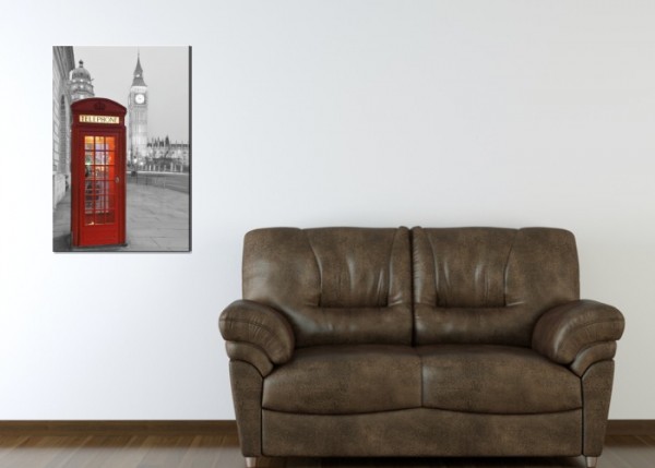 Wandbild - Red Telephone | wandtattooladen.de