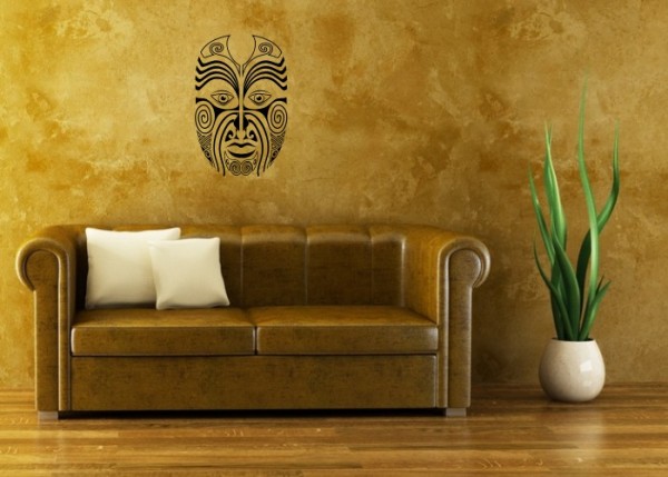 Wandtattoo Maori - Maske 1 | wandtattooladen.de