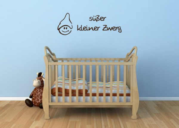 Wandtattoo süßer kleiner Zwerg | wandtattooladen.de