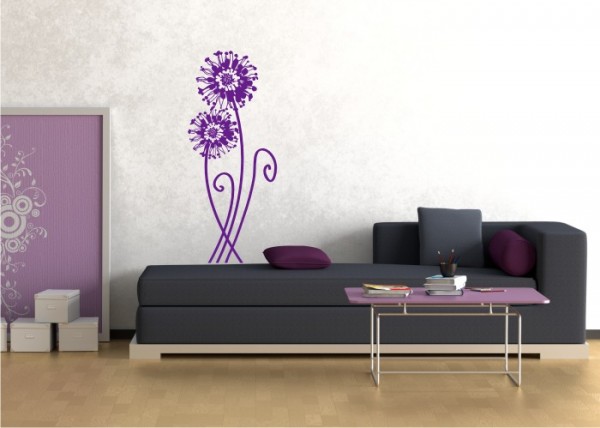 Wandtattoo Blume abstrakt | wandtattooladen.de