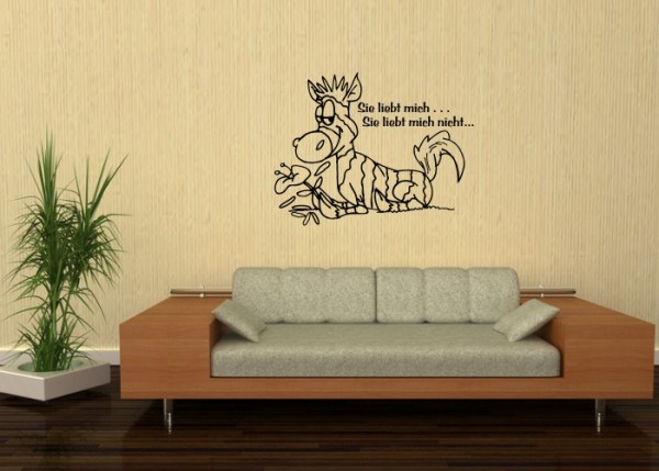 Wandtattoo Sie liebt mich . . . | wandtattooladen.de