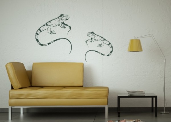 Wandtattoo Leguane, 2er Set | wandtattooladen.de