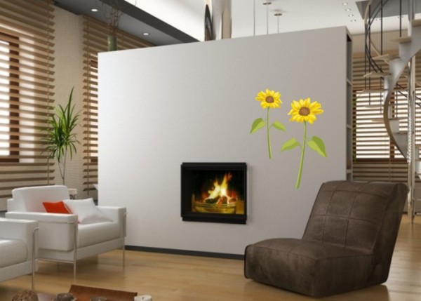 Wandsticker Sonnenblumen-Set | wandtattooladen.de