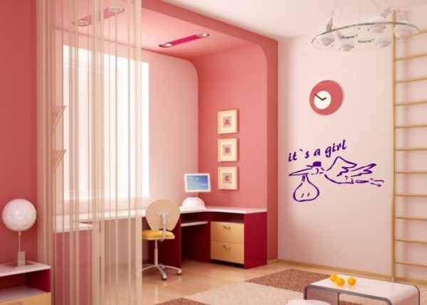 Wandtattoo it´s a girl | wandtattooladen.de