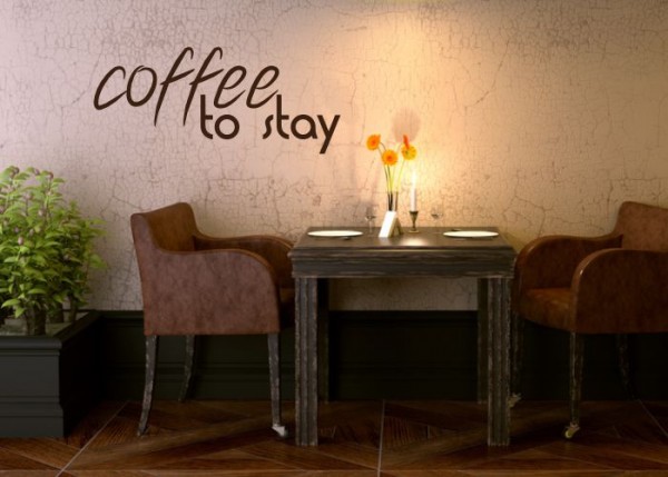 Wandtattoo Coffee to stay | wandtattooladen.de