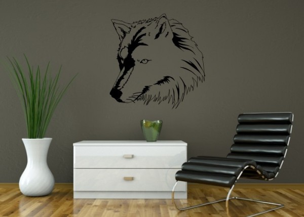 Wandtattoo Wolfskopf | wandtattooladen.de