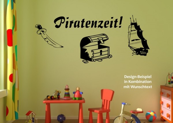 Wandtattoo Piraten 3er-Set | wandtattooladen.de