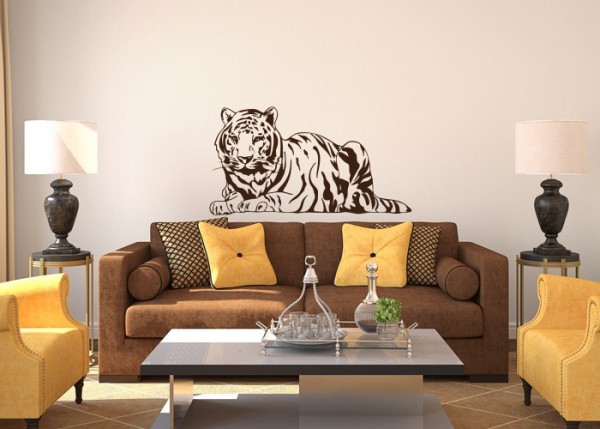 Wandtattoo Bengalischer Königstiger | wandtattooladen.de