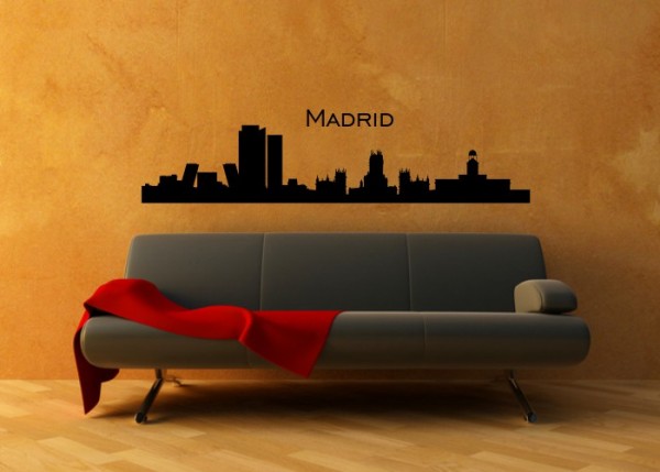 Wandtattoo Skyline Madrid | wandtattooladen.de