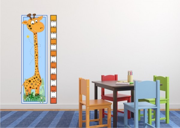 Wandsticker Messlatte Giraffe | wandtattooladen.de