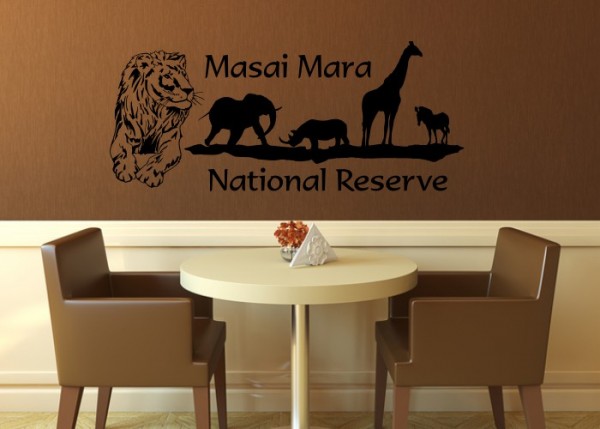 Wandtattoo Masai Mara | wandtattooladen.de