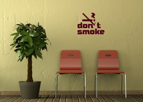 Wandtattoo Don't smoke | wandtattooladen.de