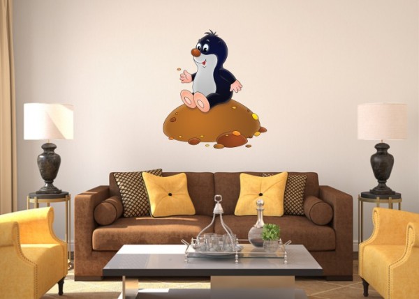 Wandsticker Nils der Maulwurf | wandtattooladen.de