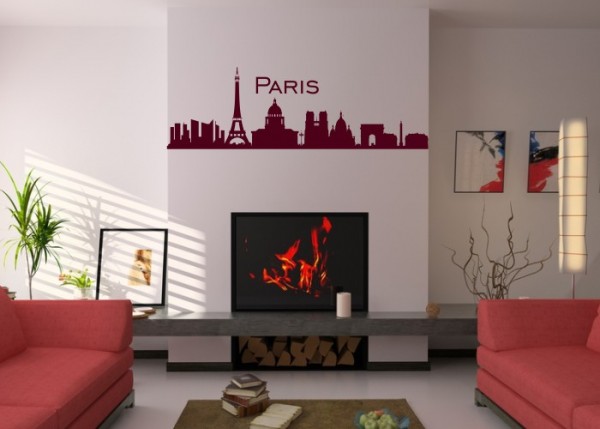 Wandtattoo Skyline Paris | wandtattooladen.de