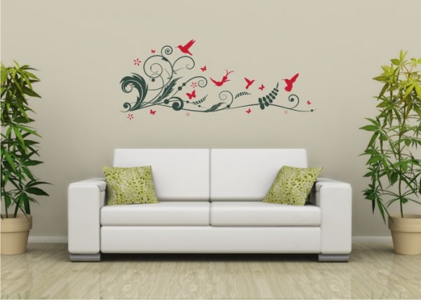 Wandtattoo Naturschauspiel, 2-farbig | wandtattooladen.de