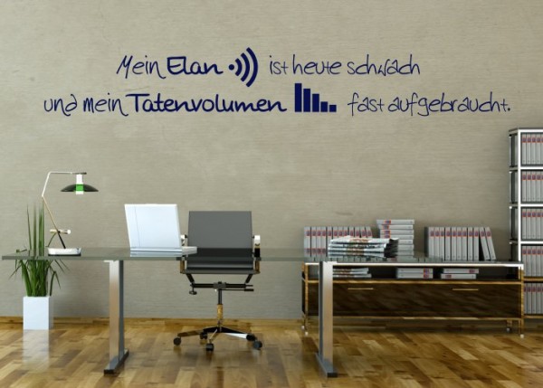 Wandtattoo Elan und Tatenvolumen | wandtattooladen.de