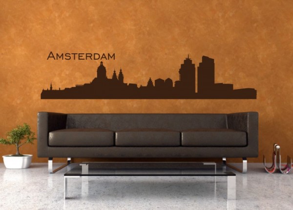 Wandtattoo Skyline Amsterdam | wandtattooladen.de
