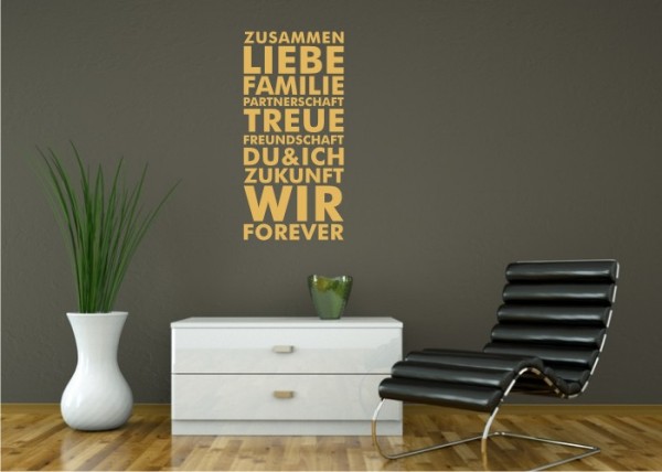 Wandtattoo Partnerschaft Sortiment | wandtattooladen.de