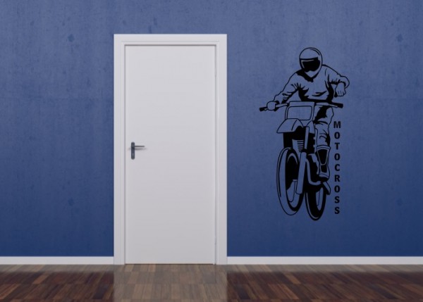 Wandtattoo Motocross-Motorrad | wandtattooladen.de