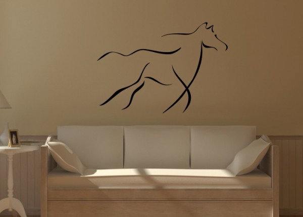 Wandtattoo Laufendes Pferd | wandtattooladen.de