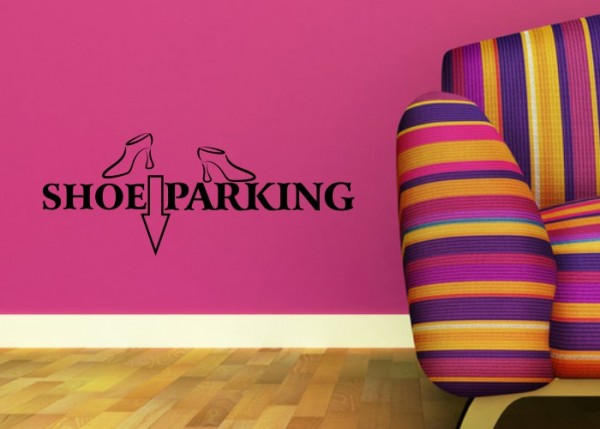 Wandtattoo Shoe Parking | wandtattooladen.de