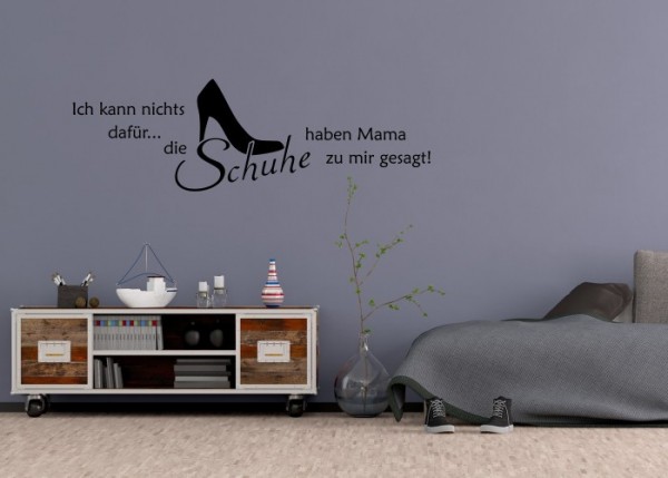 Wandtattoo Schuh-Tick | wandtattooladen.de