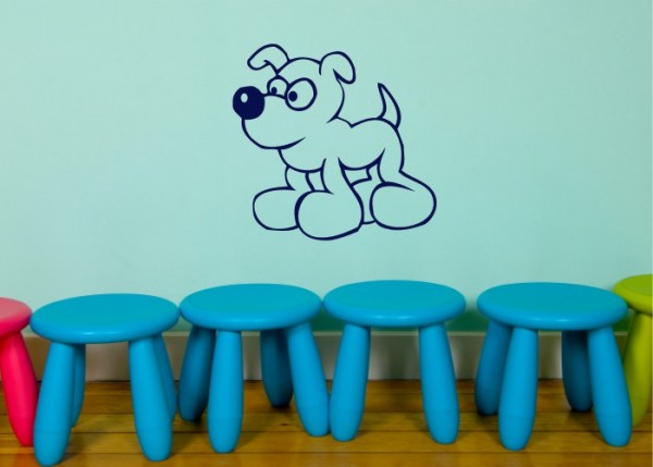 Wandtattoo Chester der Comic-Hund | wandtattooladen.de