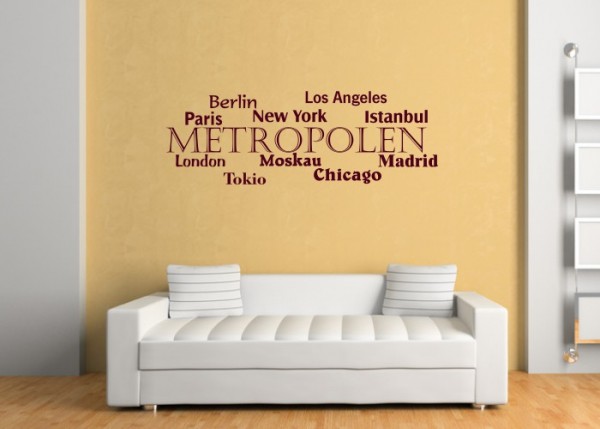 Wandtattoo Metropolen der Welt | wandtattooladen.de