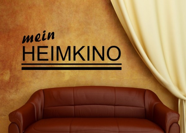Wandtattoo Mein Heimkino | wandtattooladen.de
