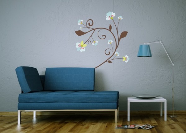Wandsticker Vite Floreale | wandtattooladen.de