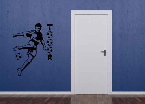 Wandtattoo Fußball Tor | wandtattooladen.de