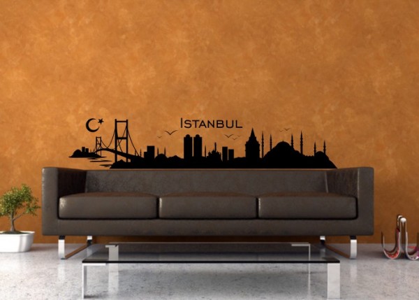 Wandtattoo Skyline Istanbul | wandtattooladen.de