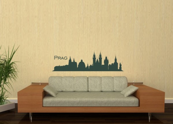 Wandtattoo Skyline Prag | wandtattooladen.de