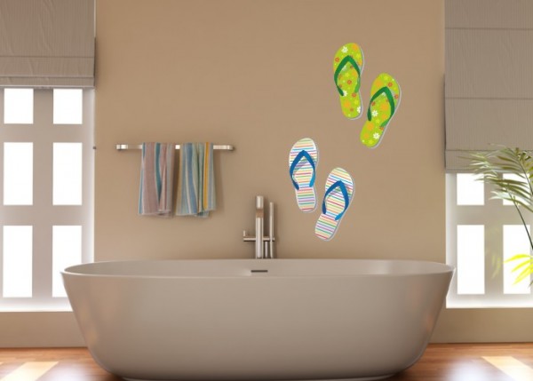 Wandsticker Flip-Flops | wandtattooladen.de