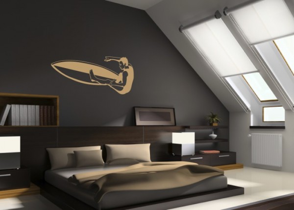 Wandtattoo Hawaii Surfer | wandtattooladen.de