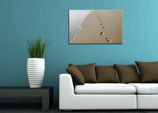 Wandbild - Fußspuren im Sand | wandtattooladen.de