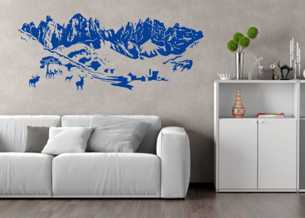 Wandtattoo Alpen-Region | wandtattooladen.de