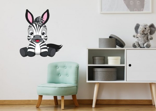 Wandsticker Zebbi - kleines Zerbra | wandtattooladen.de