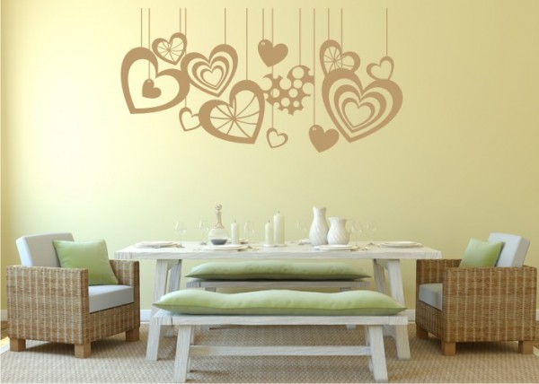 Wandtattoo Herzparade | wandtattooladen.de