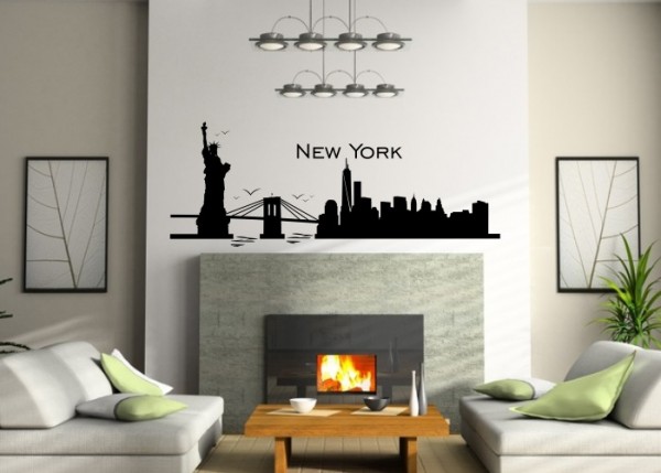 Wandtattoo Skyline New York | wandtattooladen.de