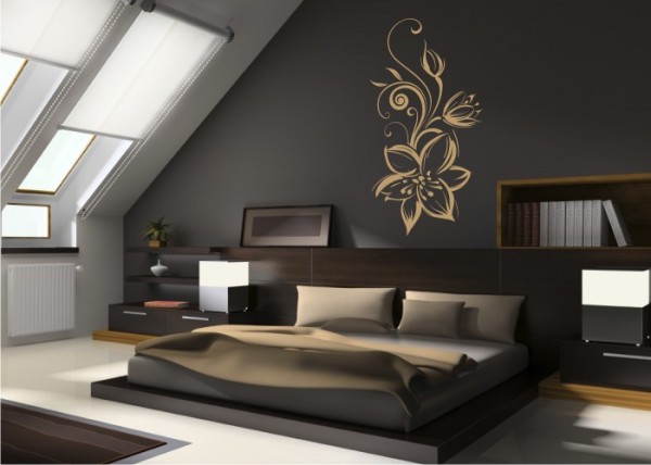 Wandtattoo Lilienranke | wandtattooladen.de