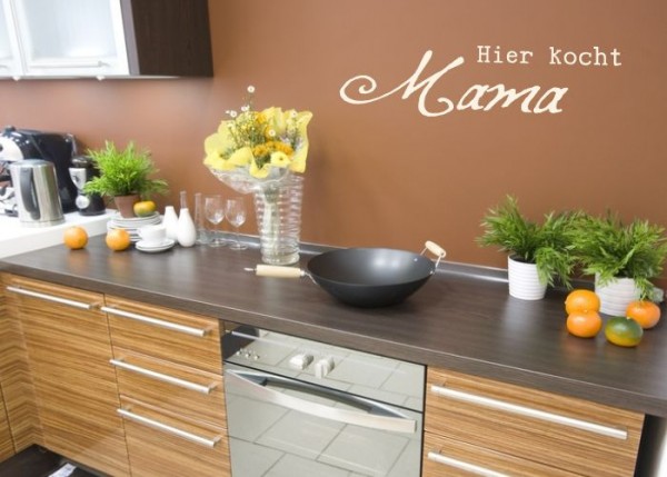 Wandtattoo Hier kocht Mama | wandtattooladen.de