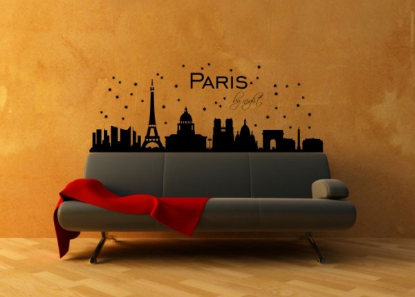 Wandtattoo Paris by Night | wandtattooladen.de