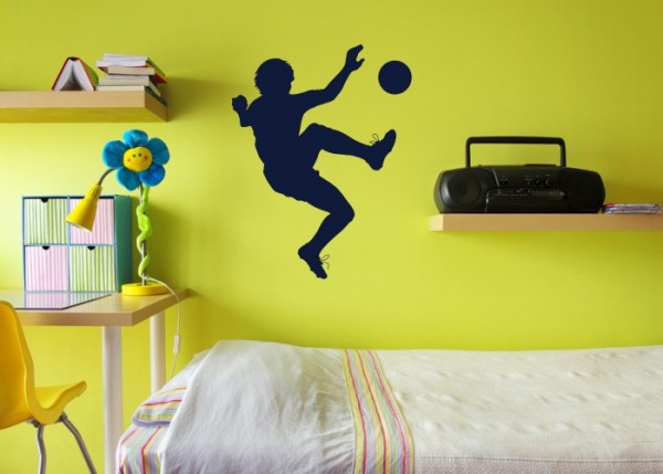 Wandtattoo Fußball Volley | wandtattooladen.de