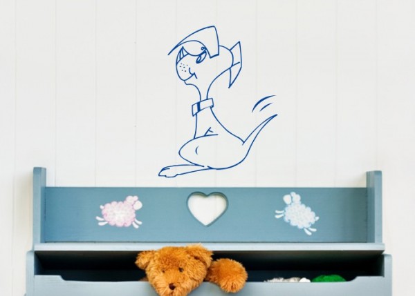 Wandtattoo Crusty Dogstar | wandtattooladen.de