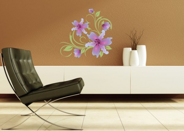 Wandsticker Lilienranke | wandtattooladen.de