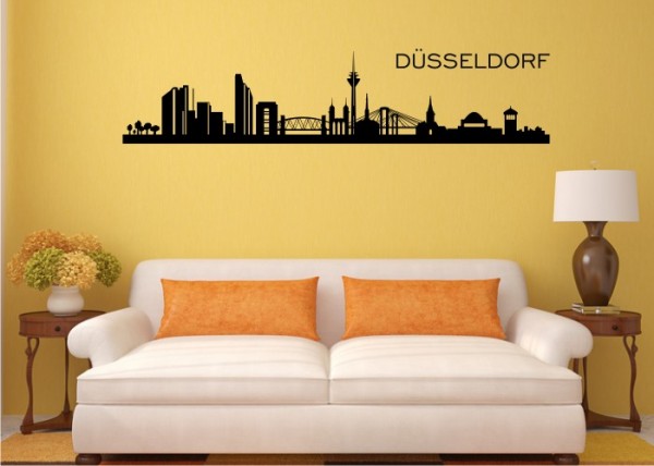 Wandtattoo Skyline Düsseldorf | wandtattooladen.de