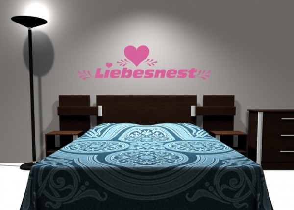 Wandtattoo Liebesnest | wandtattooladen.de