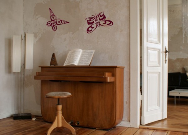 Wandtattoo Maori Schmetterling Set | wandtattooladen.de